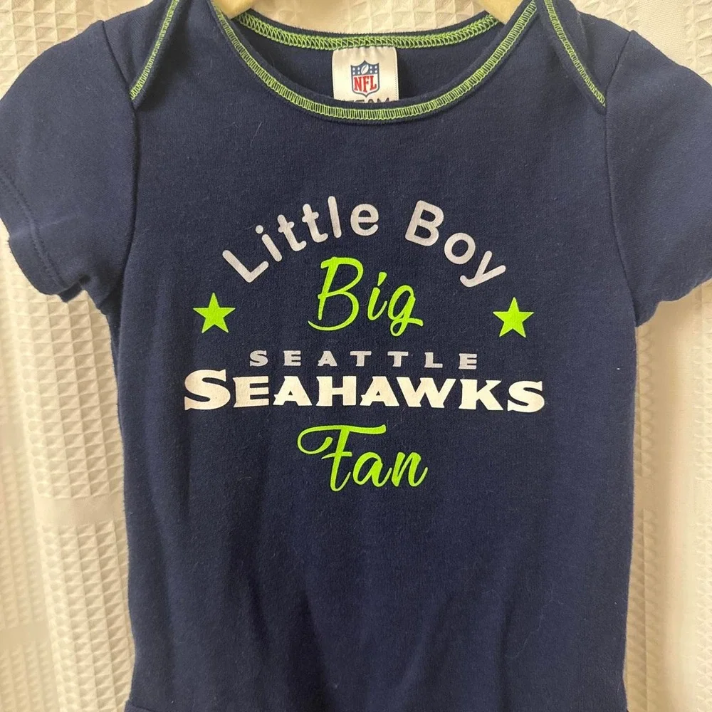 Seahawks baby onesie